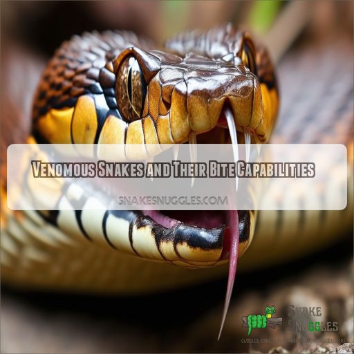 Venomous Snakes and Their Bite Capabilities