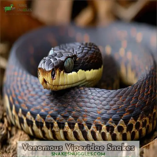 Venomous Viperidae Snakes