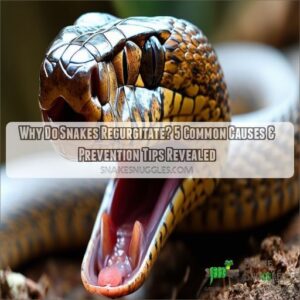 why do snakes regurgitate