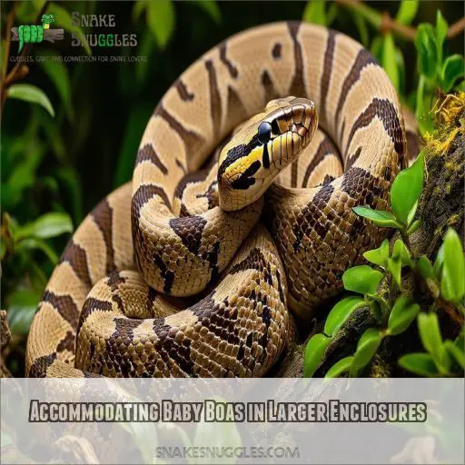 Accommodating Baby Boas in Larger Enclosures