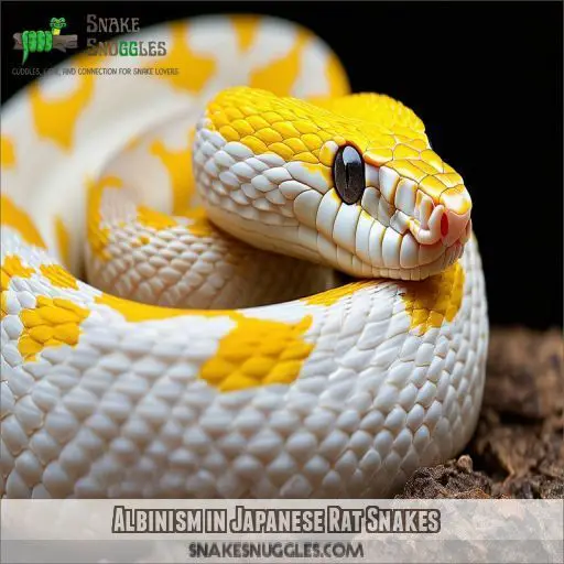 Albinism in Japanese Rat Snakes