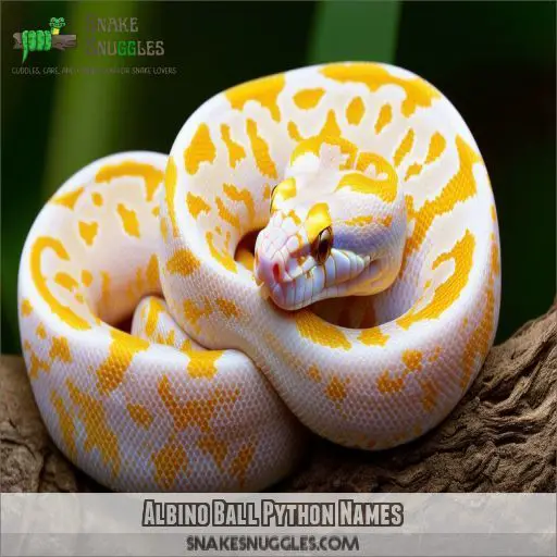 Albino Ball Python Names