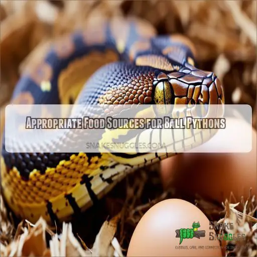 Appropriate Food Sources for Ball Pythons