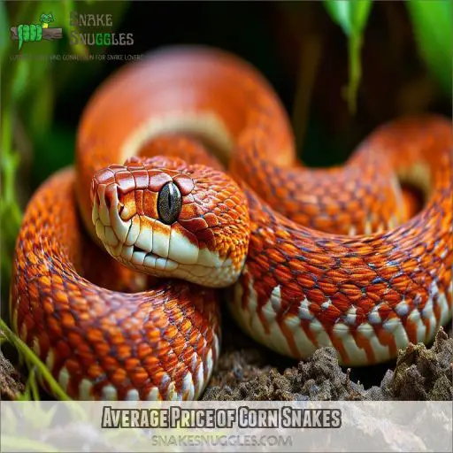 Average Price of Corn Snakes