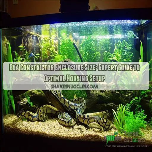 boa constrictor enclosure size