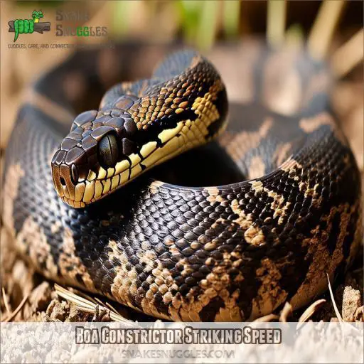 Boa Constrictor Striking Speed