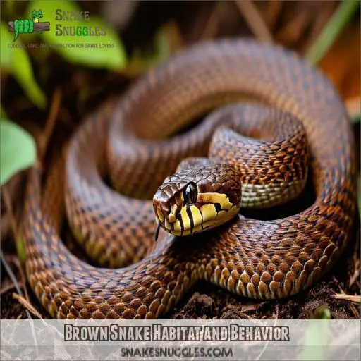 Brown Snake Habitat and Behavior