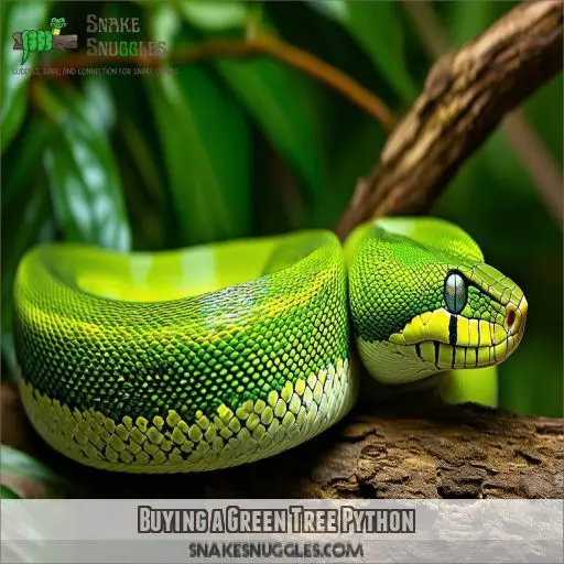 Buying a Green Tree Python