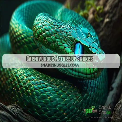 Carnivorous Nature of Snakes