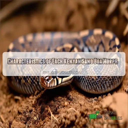 Characteristics of Each Kenyan Sand Boa Morph