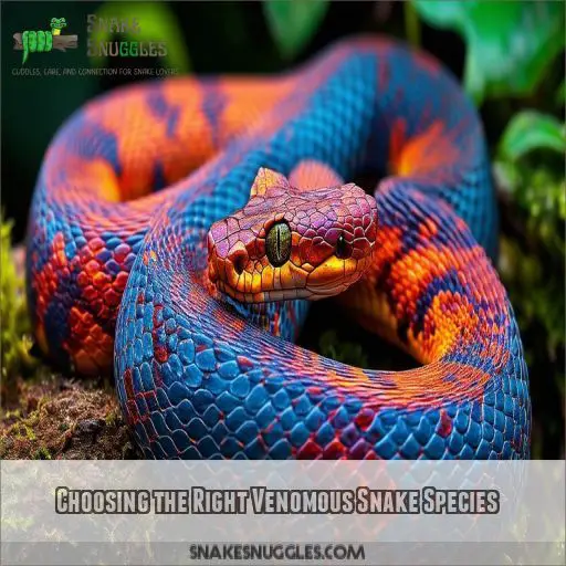 Choosing the Right Venomous Snake Species