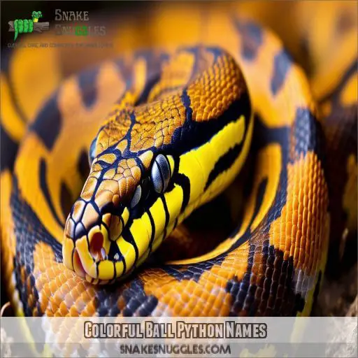 Colorful Ball Python Names