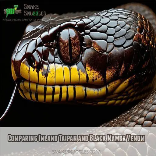 Comparing Inland Taipan and Black Mamba Venom