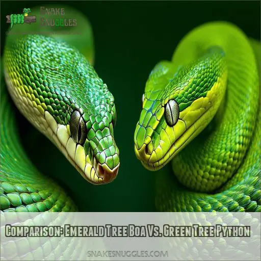 Comparison: Emerald Tree Boa Vs. Green Tree Python