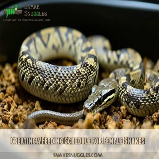 Creating a Feeding Schedule for Female Snakes