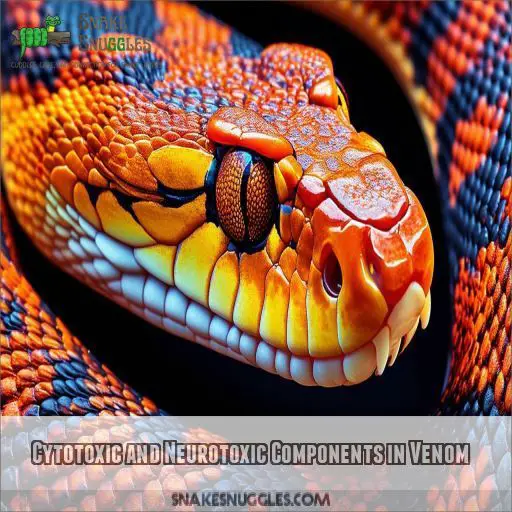 Cytotoxic and Neurotoxic Components in Venom