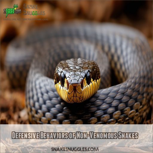 Defensive Behaviors of Non-Venomous Snakes