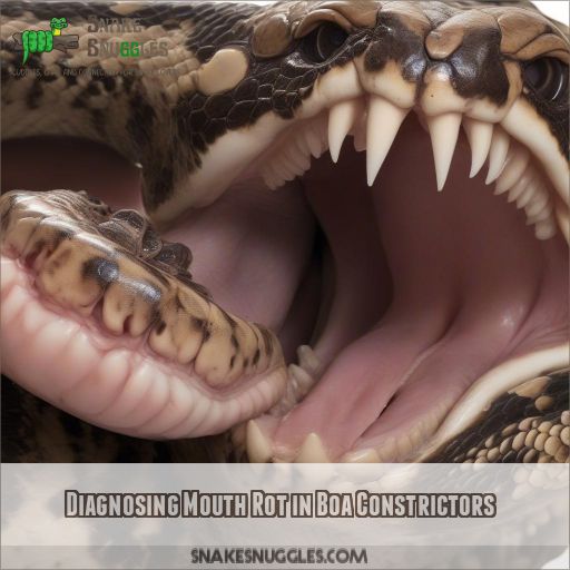 Diagnosing Mouth Rot in Boa Constrictors