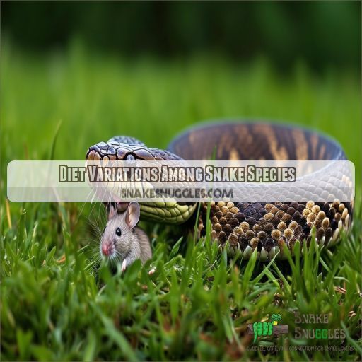 Diet Variations Among Snake Species