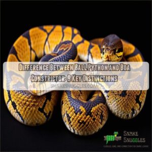 difference between ball python and boa constrictor