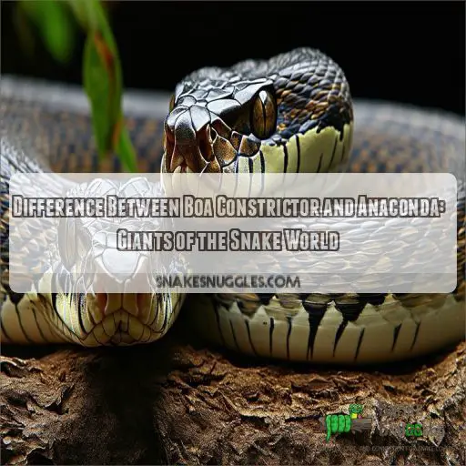 Difference Between Boa Constrictor and Anaconda: Giants of the Snake World