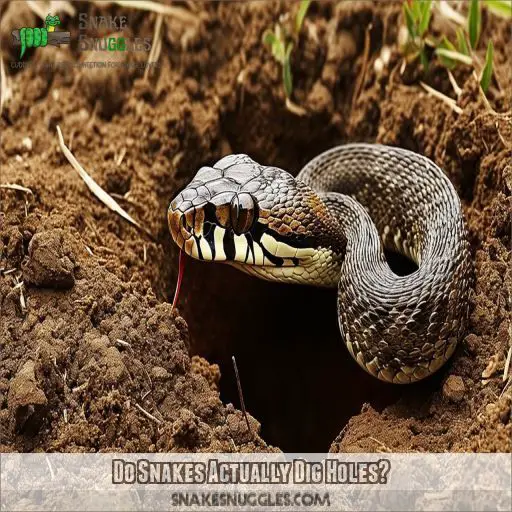 Do Snakes Actually Dig Holes