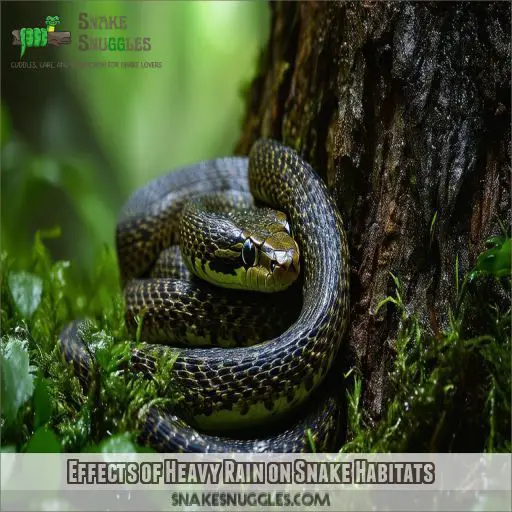 Effects of Heavy Rain on Snake Habitats