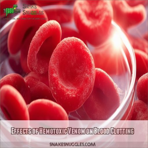 Effects of Hemotoxic Venom on Blood Clotting