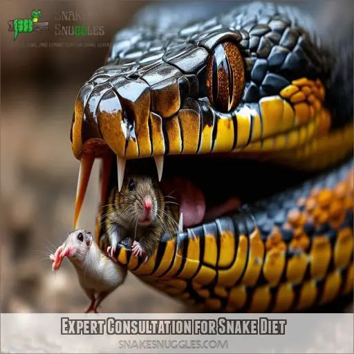 Expert Consultation for Snake Diet