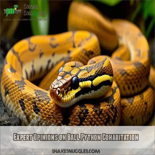 Expert Opinions on Ball Python Cohabitation