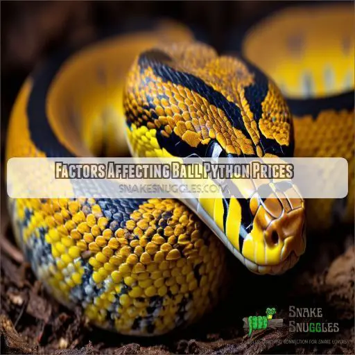 Factors Affecting Ball Python Prices