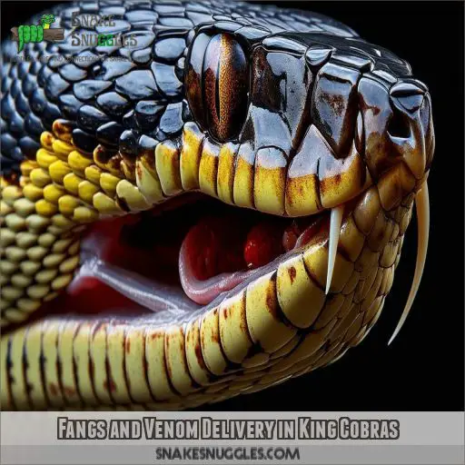 Fangs and Venom Delivery in King Cobras