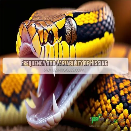 Frequency and Variability of Hissing