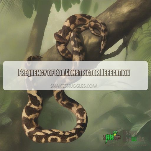 Frequency of Boa Constrictor Defecation