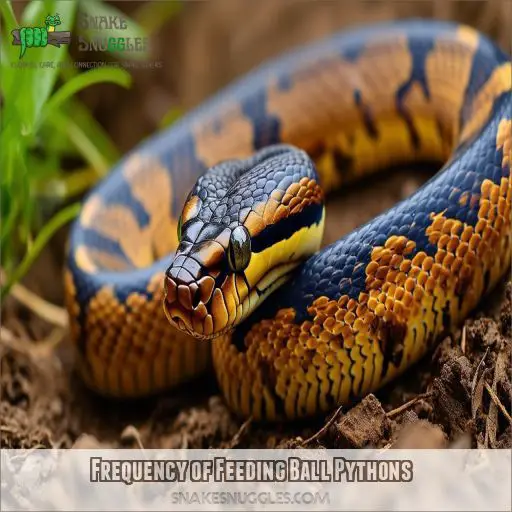 Frequency of Feeding Ball Pythons