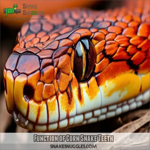 Function of Corn Snake Teeth