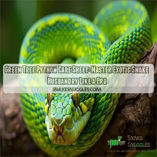 green tree python care sheet