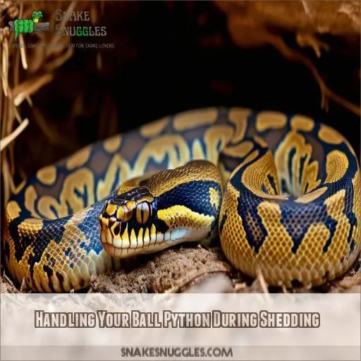 Handling Your Ball Python During Shedding