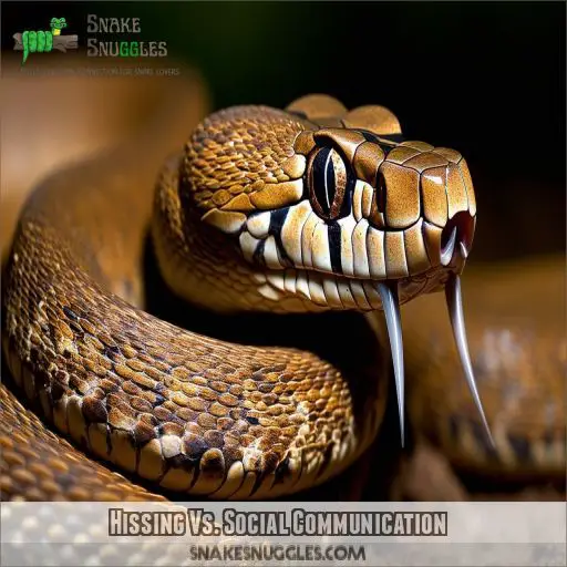 Hissing Vs. Social Communication