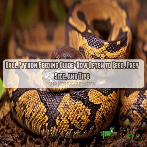 how often to feed ball pythons