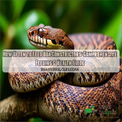 how often to feed boa constrictors