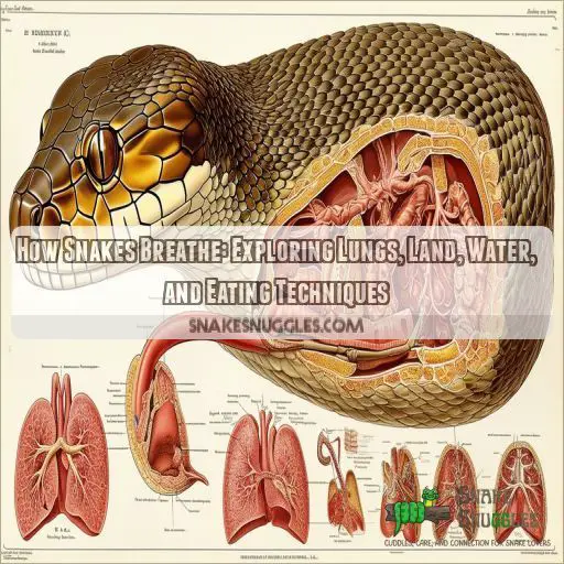 how snakes breathe