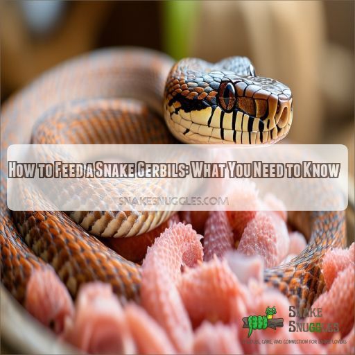 How to feed a snake gerbils