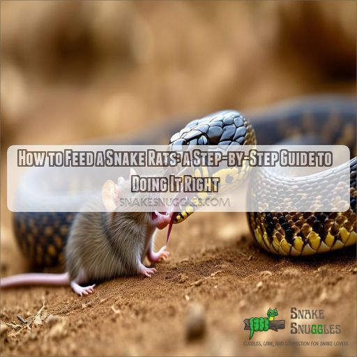 How to feed a snake rats