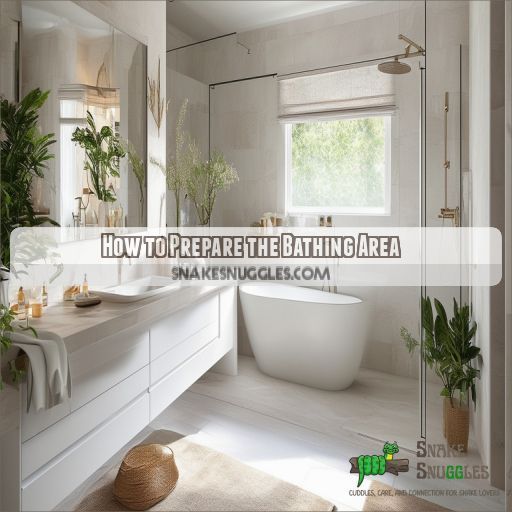 How to Prepare the Bathing Area