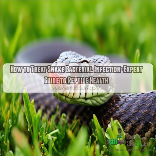 how to treat snake bacterial infection