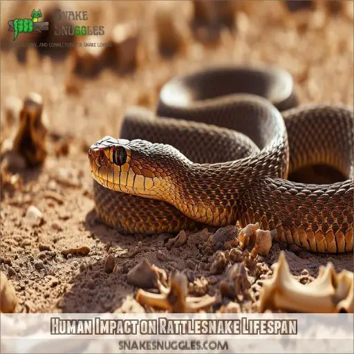 Human Impact on Rattlesnake Lifespan