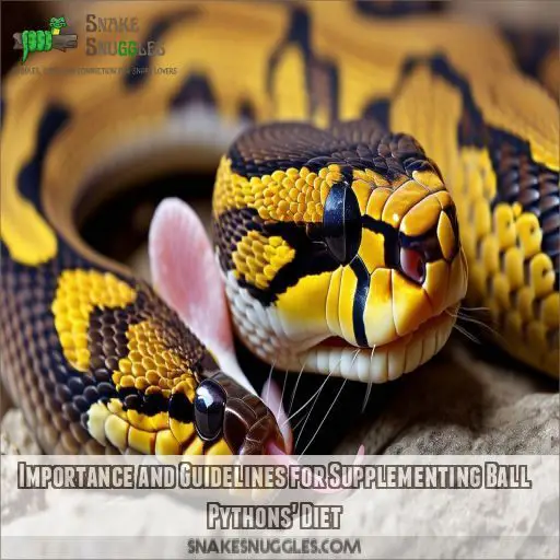 Importance and Guidelines for Supplementing Ball Pythons