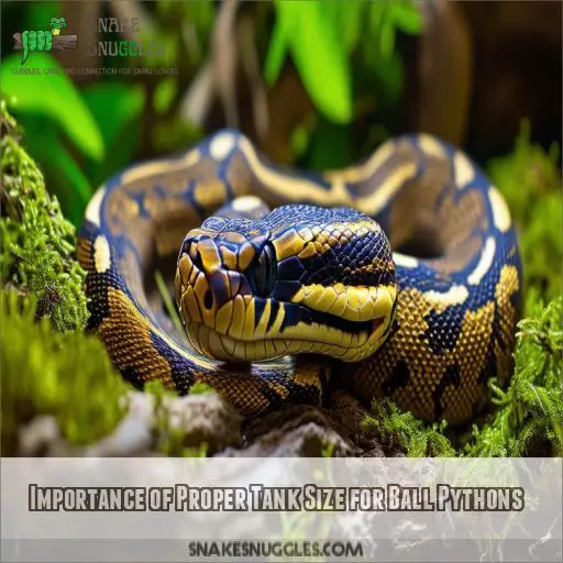 Importance of Proper Tank Size for Ball Pythons