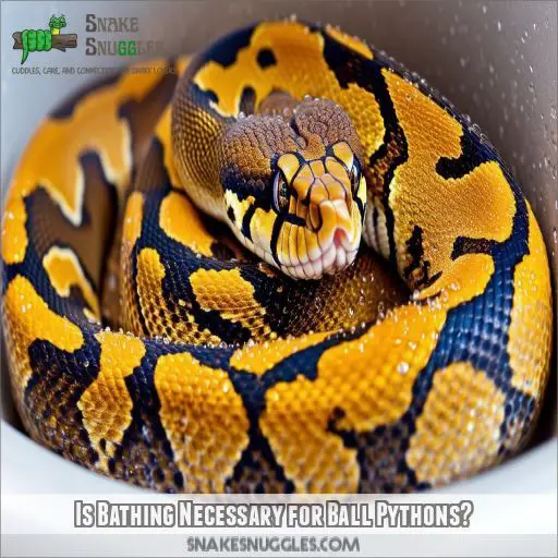 Is Bathing Necessary for Ball Pythons